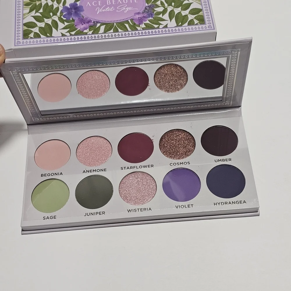 NEW Ace Beaute Violet Sage Eye Shadow Palette